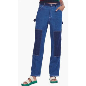 NEW-NWT! Staud Utility Patch Pocket Denim Pants Sz 00
